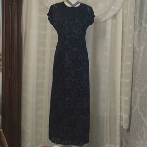 Navy long dress